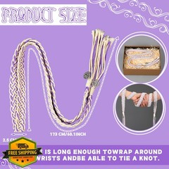 Rustic Purple Handfasting Cord Wedding Lasso Ceremony Ceremony Rope