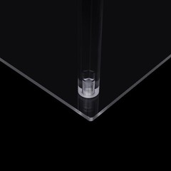 9.8*9.8*31in Clear Rectangle Decoration Acrylic Wedding Flower Vase Column Stand