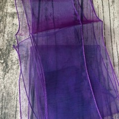 cadbury purple organza chair sashes chair ties bow ribbon wedding birthday decor