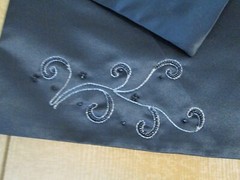 Table Runner Black Sequenced Satin Decor Decorative Tablecloth Alter 19″ x 78″