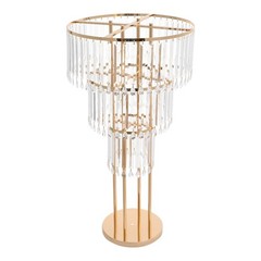 3-Tier Crystal Flower Stand Wedding Centerpieces For Tables 28.3in Tall Pair NEW
