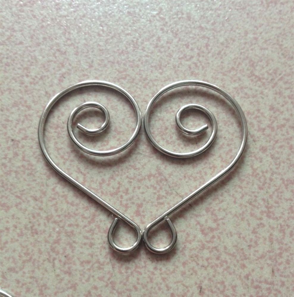 120PCS Metal Silver Jewelry Hook Hanger Chandelier Crystal Bead Part Connectors