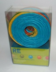 RE Multi-Color Round Paper Lantern Party String Lights 4″ Lanterns NIB