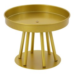 10Pcs Circular Flower Stands 5.91inch Tall Gold Flower Stand for Wedding Decor
