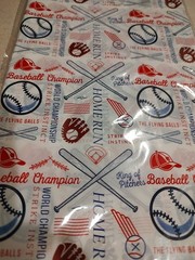 Baseball Tablecloth Baseball 87x 51 Inches ? Plastic Covering All Over Baseball