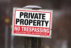 4 Pack Private Property No Trespassing Sign Metal 10″x14″ Rust Free Aluminum,…