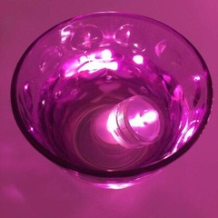 10 Pack Tea Light Submersible waterproof battery operated candle Floralyte pink