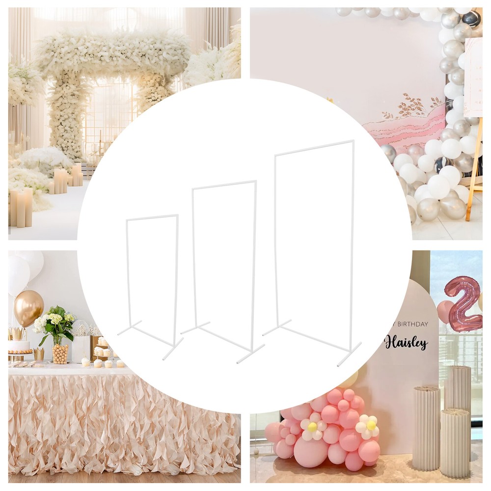 Rectangular Metal Backdrop Stand Rectangular Balloon Frame, Metal Backdrop Stand