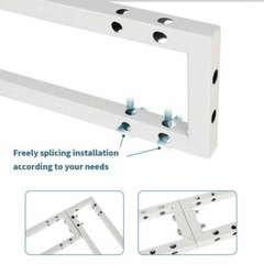 10ft Dual Layer Pole Wedding Backdrop Stand Adjustable Flower Canopy Background