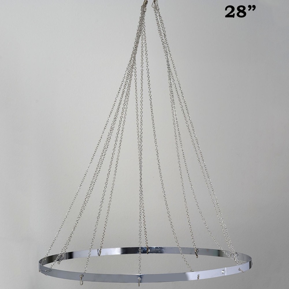 Ceiling Draping Canopy 28″ Hoop Hardware Kit 12 Panels Party Wedding Decorations