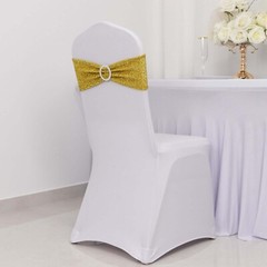 5 GOLD Spandex Chiavari Chair Cushion Covers Wedding Reception Party
