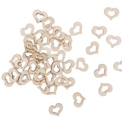 Natural Wood Bead Charm Rectangle Round Heart Star Charm DIY Craft