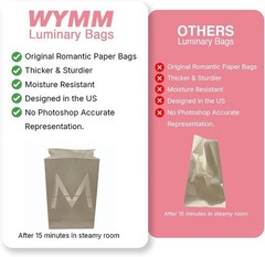 Just Married Luminary Bags Kit | Tealights & Rose Petals