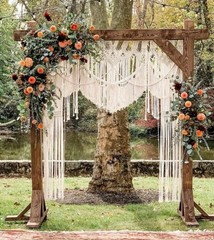 Macrame Wedding Decoration, Macrame Wedding Curtain for Outdoor or Indoor