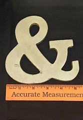 “MR & MRS” HAND MADE – STANDUP WOOD SIGN – PAINTABLE – EUC!*!