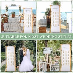Wedding Seating Chart 76″x24″ Linen Fabric Reception Sign | Find Your Seat Bo…