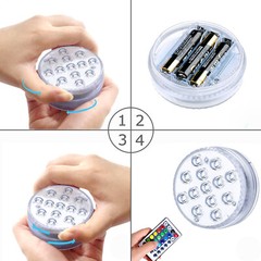 Waterproof Underwater Led Lights w/Remote for Swimming Pool Fountain Hot tube