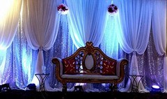 115″ x 120″ IVORY Chiffon Curtains Drapes Panel for Event Decor Backdrop Draping