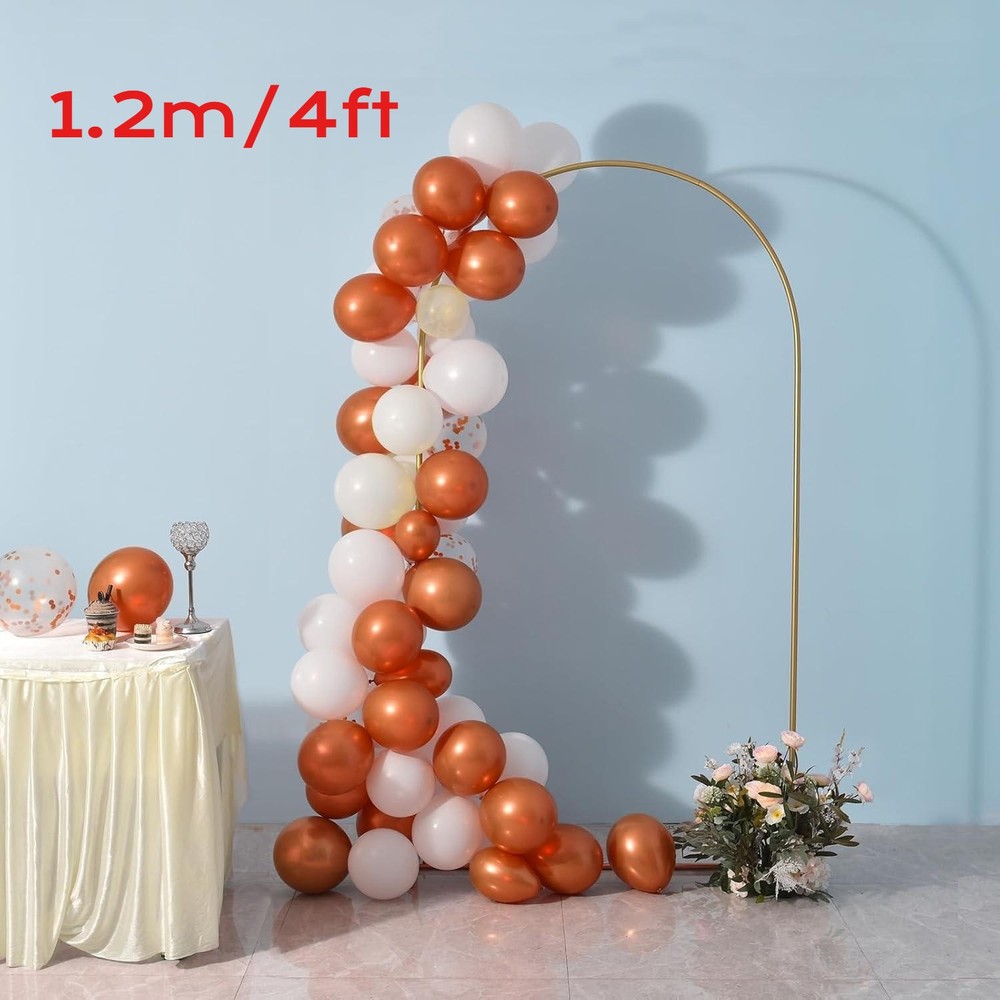 4FT Arch Backdrop Stand Metal Wedding Arch Backdrop Stand Backdrop Stand Frame