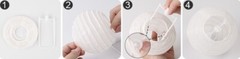 12X White 4″ Paper Chinese Lantern Lamp Shade Wedding Party Decoration Supplies