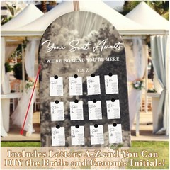 Wedding Seating Chart Stickers Wedding Sign Decals Your Seat Awaits Vinyl Dec…