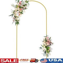 Gold Metal Wedding Arch Backdrop Stand Party Celebration Photo Booth Decoration
