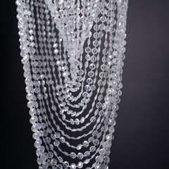 1PCS Assembled Hanger Centerpiece Frame Iridescent AB Acrylic Bead Wedding