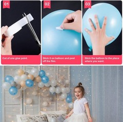 Balloon Arch Decorating Kit – 2 Rolls Tape Strips for Garlands, Party and Wed…