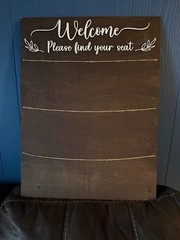 Rustic 3D Wooden Wedding Seating Chart Sign with Jute String