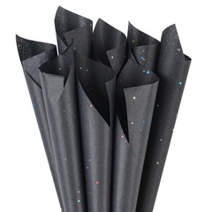 Phinus 30 Sheets Gift Bag Tissue Paper, 20 x 14 1 sheet (Pack of 30), Black