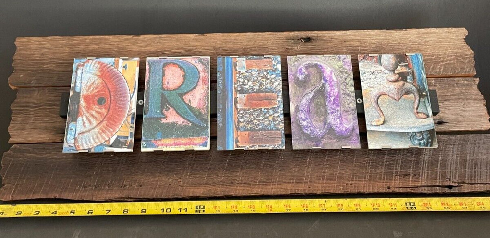 DREAM Sign Rustic Farmhouse Barn Wood Wall Art DECOR Country Chic Wedding Home