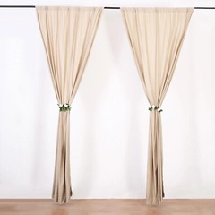 NUDE 10 x 10 ft Polyester BACKDROP CURTAINS Drapes Panels Home Decorations