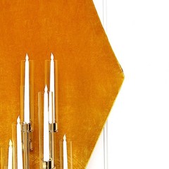 8 feet GOLD Fitted Velvet Hexagon Backdrop STAND COVER Party Decorations