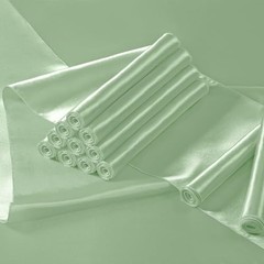 Manyshofu 4Pcs Satin Table Runner – 12 x 108 Inch 12″x108″, 4pcs Sage Green