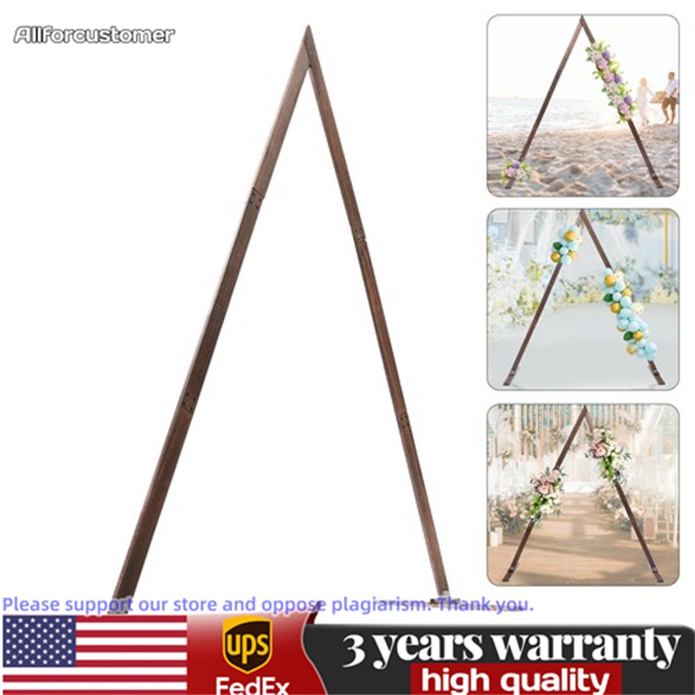 Natural Wooden Wedding Rack Backdrop Diy Flowers Frame Stand Background Decor