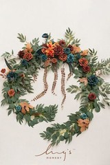 Ling’s Moment 9FT Flower Garland for Backdrop Decoration – Fall Wedding Arch …