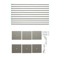 ADJUSTABLE QUICK BACKDROP KIT 10 FT TALL x 10FT-50FT WIDE PIPE WITHOUT DRAPE