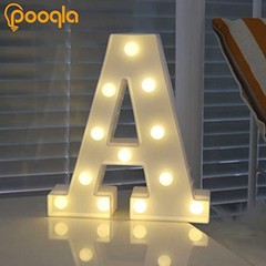 LED Marquee Letter Lights Sign, Light Up Alphabet Letter Letter A Warm White