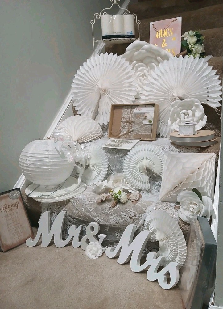 Wedding Decor , Perfect For A Budget Wedding ,Invitations , Bouquet -Lot Misc