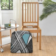 1/4/6pcs Stretch Chair Seat Covers for Dining Room Printed Chair Slipcover Home