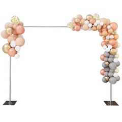 Heavy Duty Pipe Drape Kit Backdrop Support w/ Metal Steel Base-Height Adjustable