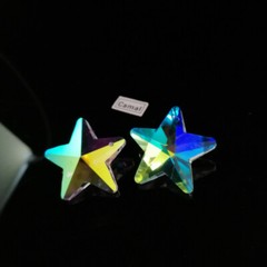 10PC 29mm Star ABcolor Crystal Prism Pendant Bead SunCatcher Charms Ornament DIY