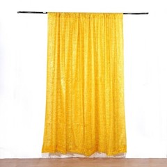 8×8 feet Metallic Fringe Polyester Backdrop CURTAIN Panel Party Events Supplies