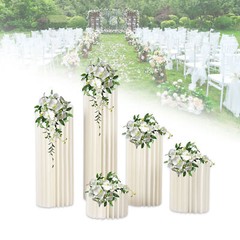 For Party Tables Decor 5pcs Wedding Centerpieces Cardboard Vases Flowers Stands