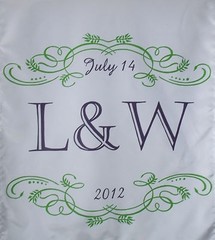 Wedding Table Runner Head Table Sign Wedding Decor Custom Monogram Sign Banner