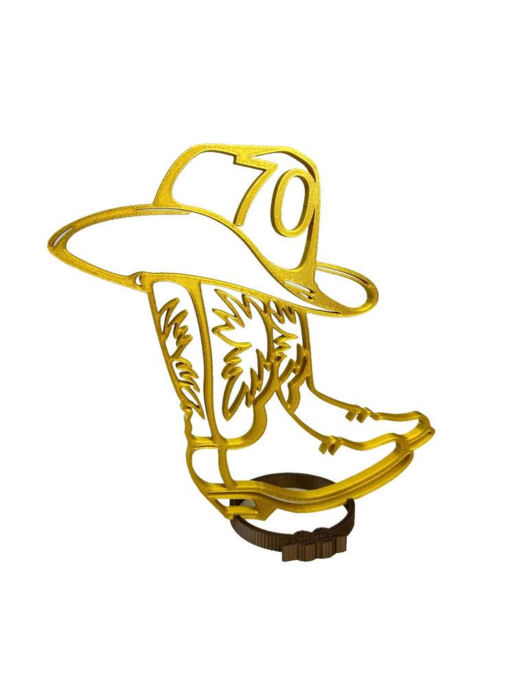 Happy Birthday, Happy 60th, 50th, 40th, 30th, Birthday Cowboy Centerpiece