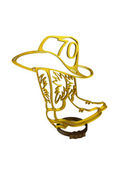 Happy Birthday, Happy 60th, 50th, 40th, 30th, Birthday Cowboy Centerpiece