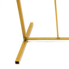 Gold Metal Wedding Arch Chiara Backdrop Stand Round Flower Balloon Frame 2m