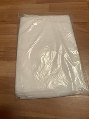 2 pieces White Wedding Backdrop/Arch Draping Fabric Panels, Solid Plain Hanging