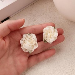 12 Pcs White Mini Rose Hair Clip Jasmine Flower Hair Clip Hair Barrettes Head…
